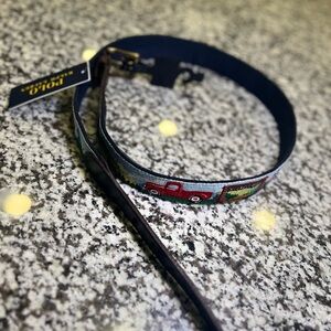 Polo Bear Western Needlepoint Belt